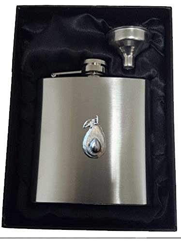 Flasque haut de gamme FT141 avocat et pierre en acier inoxydable avec son dessus captif