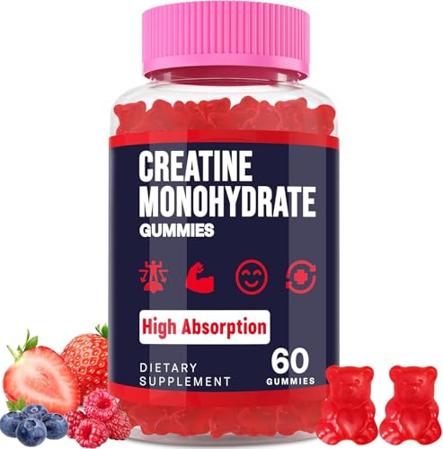 Trupretty Creatine Monohydrate Gummies for Women & Men, Taurine &