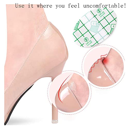 Image of 100PCS Foot Care Sticker,Self-Adhesive Invisible Heel Protector Sticker,Waterproof Anti-wear Clear Shoe Sticker,Blister Prevention Ultra-Thin Transparent Tape for Feet,Blister Pads,Blister Bandages