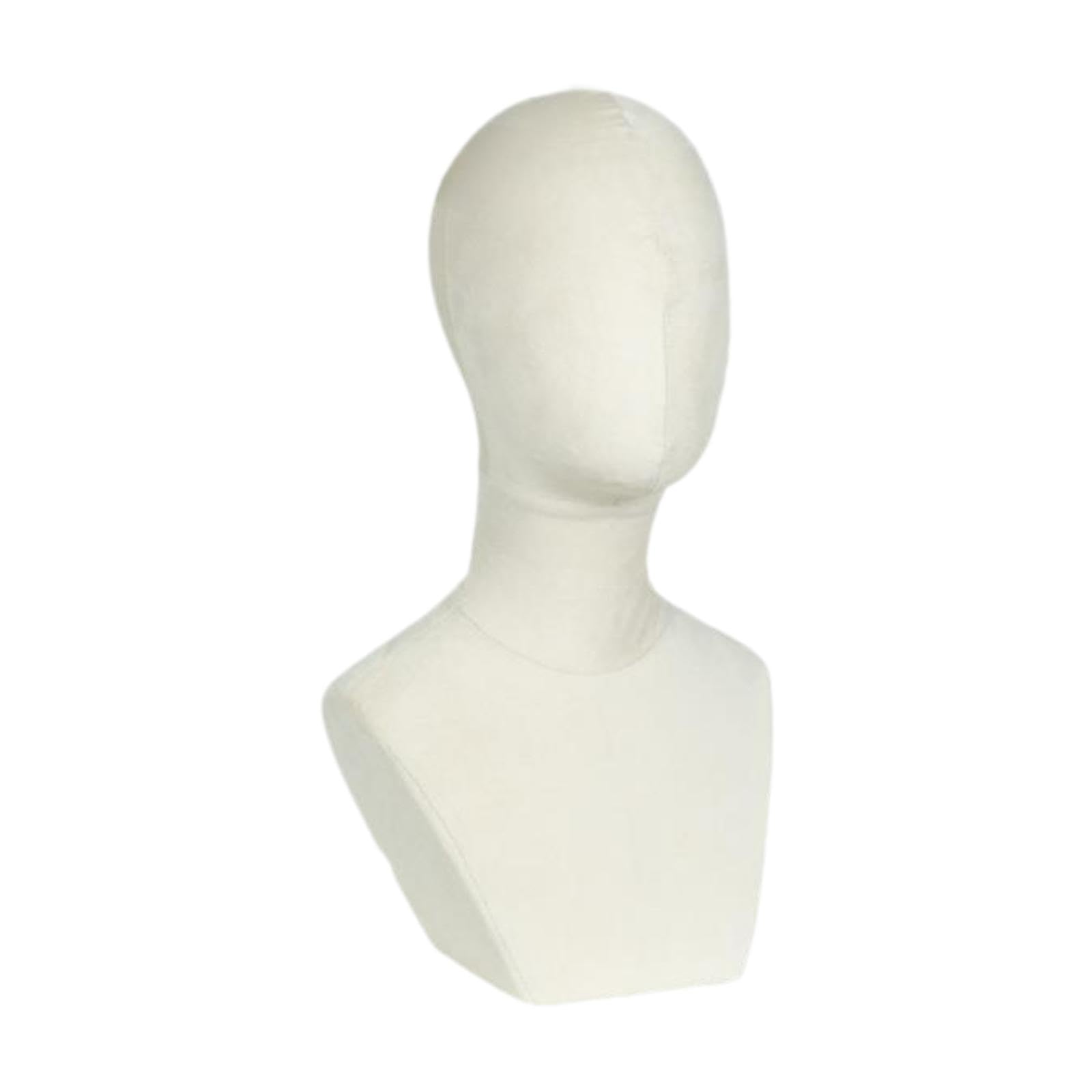 SECRET DESIRE Wig Display Model Head Necklace Display Stand Mannequin Head for Hat Wig Cap White|Makeup Box For Storage|Make Up, Cosmetic, Skincare Organiser For Women|-image-15