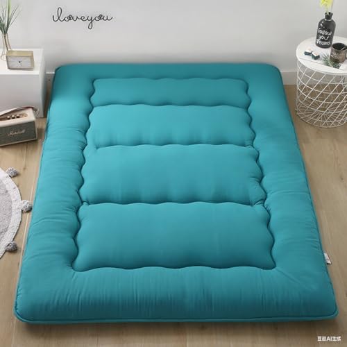 Colchón de suelo japonés verde oliva 150x200cm plegable para camping y hogar 3
