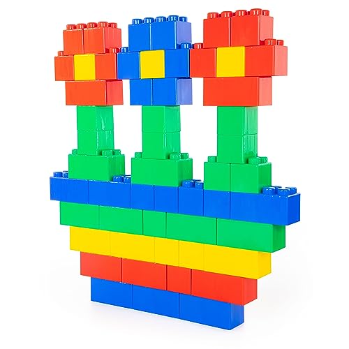 Wader Quality Toys Polesie Polesie41999 - Set di 72 Giocattoli da Costruzione per Animali Domestici, XXL, Multicolore, Grande - Lego - Immagine 2