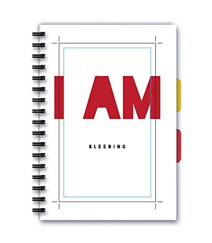 Posterskart 'I Am Bleeding' Graphic Designers Art Notebook A5 Ruled