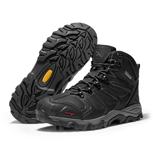 Image of NORTIV 8 Men's Ankle High Waterproof Hiking Boots Outdoor Lightweight Shoes Trekking Trails Armadillo