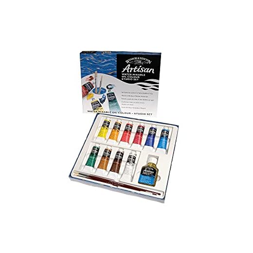 Winsor & Newton óleo al agua Artisan - Set de óleo mezclable con agua de 10 tubos de 37ml, colores surtidos