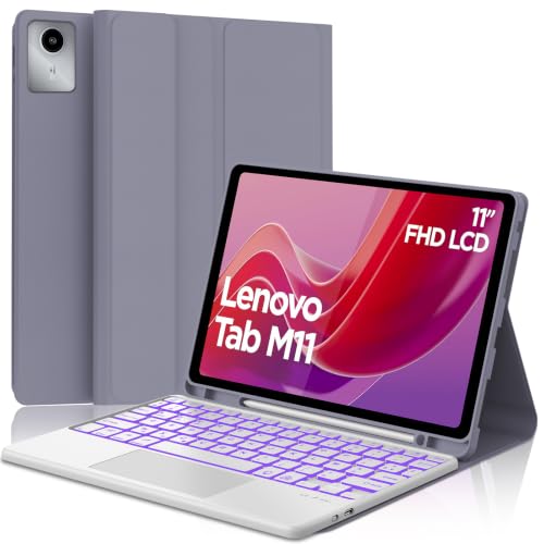 Funda teclado Lenovo Tab M11 que soluciona la escritura lenta con su touchpad integrado