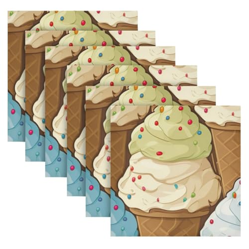 Set de 6 Servilletas de Tela de Hielo de 50.5x50.5 cm miniatura 6
