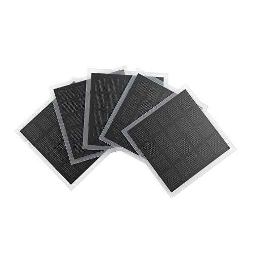 SUNYIMA 5Pcs 5V 1W Mini Solarzellen 3.93" x 3.93" für Solarenergie Mini Solarpanel DIY Elektrische Spielzeug Materialien Photovoltaik Zellen Solar DIY System Kits Cover