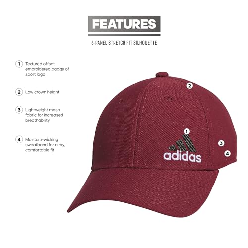 Image of Adidas Mens Release 3 Structured Stretch Fit Cap Discontinued