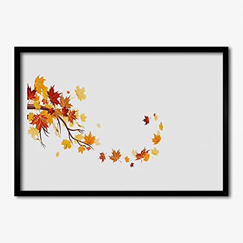 Affiche encadrée 70x50 cm avec cadre en MDF Tulup motif Feuilles d'art