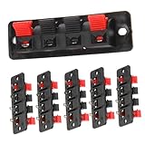 Kisangel 6pièces Connecteurs pour Haut-parleurs Stéréo à Ressort Lot de Plaque De Câb...