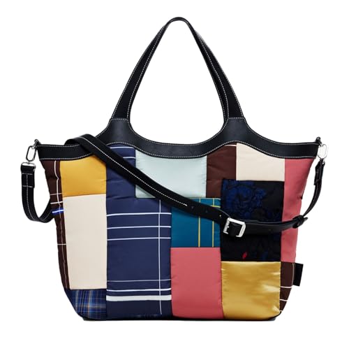 Sac à provisions en tissu Desigual grand sac cabas épaule femme textile