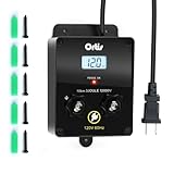 Electric Fence Energizer with LCD Display, Ortis 12,000V 3 Joules Electric Fence Charger, 6.2 Mile Range, Safe & Effective Animal Control for Livestock, Garden & Pasture Protection