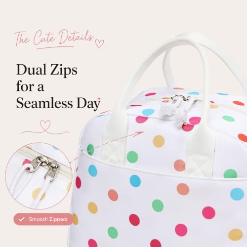 Image of LOVELYWIND Lunch Box for Women Cute Lunch Bags for Women Lunch Tote Bags Reusable Insulated Lunch Box Large Capacity Reusable Insulated Cooler for Work or Travel Gifts or Beach