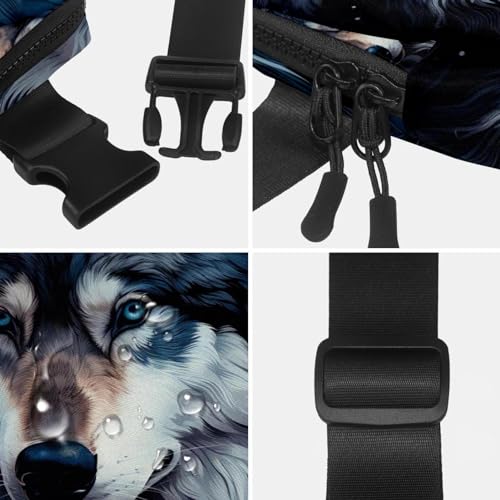 Cangurera Wolf para caminar con bolsillo seguro y dimensiones compactas 4