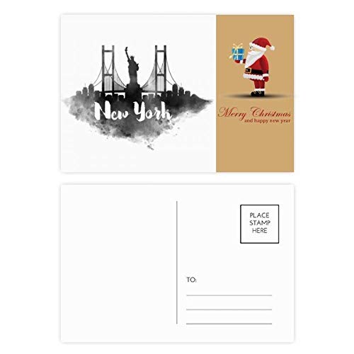 Cartes postales New York à peindre lot de 20 illustrations à l'encre America pour aquarelle