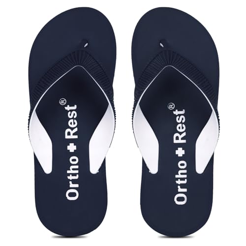 Image of Ortho + Rest Doctor Slippers for Women Orthopedic Non Slip Lightweight Comfortable Flat Casual Stylish Dr Chappals and House Flip flops For Ladies and Girl's