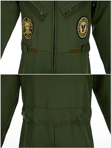 Disfraz de Piloto de Combate para Niños Talla XL miniatura 6