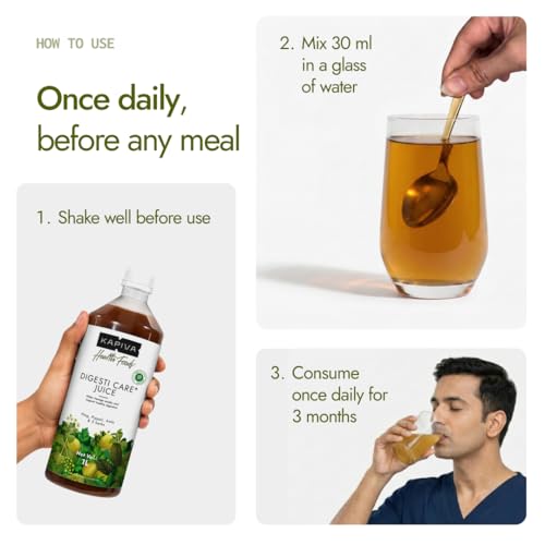 Image of Kapiva Digesti Care+ Juice - Provides Relief From Acidity & Bloating | Goodness of Amla, Jeera, Ajwain, and Hing to Aid Digestion and Metabolism (1L)