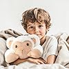 Niuniu Daddy 20" | 3.3 Pound Monkey Weighted Stuffed Animals, Large White Monkey Pillowfort Plush Lap Animal Toys for Kids Adults, Giant Plushy Body Pillow for Gifts Birthday Christmas Holiday #3