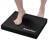 Stability Trainer Pad - Foam Balance Exercise Pad Cushion for Therapy, Yoga, Dancing Balance Training, Pilates,and Fitness (Black)