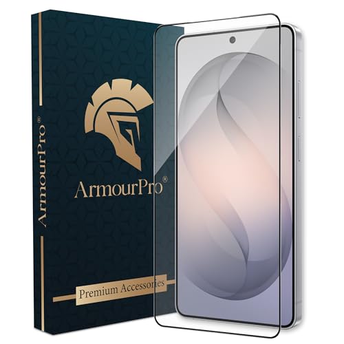 Image of ArmourPro Tempered Glass for Samsung Galaxy S26 Ultra - 9H Screen Protector with Black Border, Anti Scratch, Edge-to-Edge Coverage, HD Clarity, Smooth Touch, Case Friendly | Black