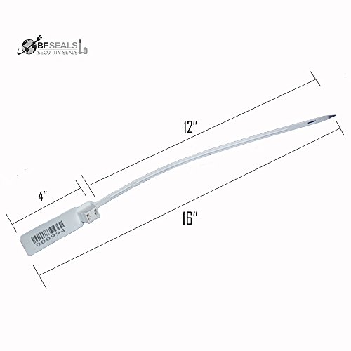 Bfseals Double Enter Eco Plastic Seal, Numbered, 100 Pieces, White Color. #TOP2