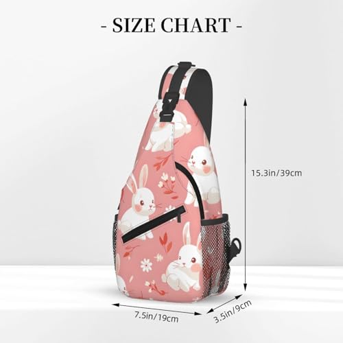 Morrales tipo bandolera con diseño de conejo para mujer y hombre miniatura 3