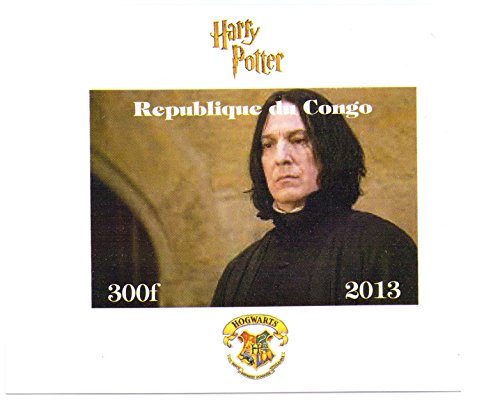 Stampbank Francobolli di Harry Potter per collezionisti - Professor Piton imperforate francobollo minifoglio miniatura - condizioni superbe e mai incernierate - 2013 / Congo / 300F