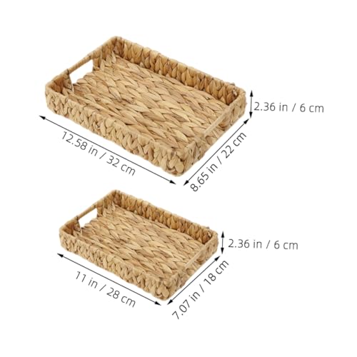 Cestas para organizar el baño y la cocina hechas de paja natural artesanal 6