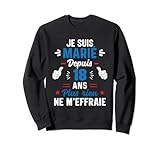 Couple Amoureux Cadeau 18 Ans de Mariage Noces de turquoise Sweatshirt