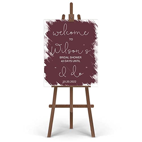 Panneau de bienvenue mariage rustique et chic 45x61 cm - 4