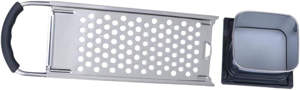 LIFKOME Stainless Steel Cheese Grater and Potato Scraper Tool Multifunctional Kitchen Accessory with Non Slip Handle Professional Cheese Shaver for Effortless Grating and Scraping LIFKOME Stainless Steel Cheese Grater and Potato Scraper Tool Multifunctional Kitchen Accessory with Non Slip Handle Professional Cheese Shaver for Effortless Grating and Scraping