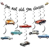 kreat4joy Vintage Car Party Decoration, I am not Old I am Classic Decoration Banner...