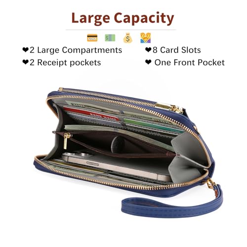 Image of GOIACII Phone Purse Crossbody Bags for Women Small Travel Wallet Touch Screen RFID Blocking