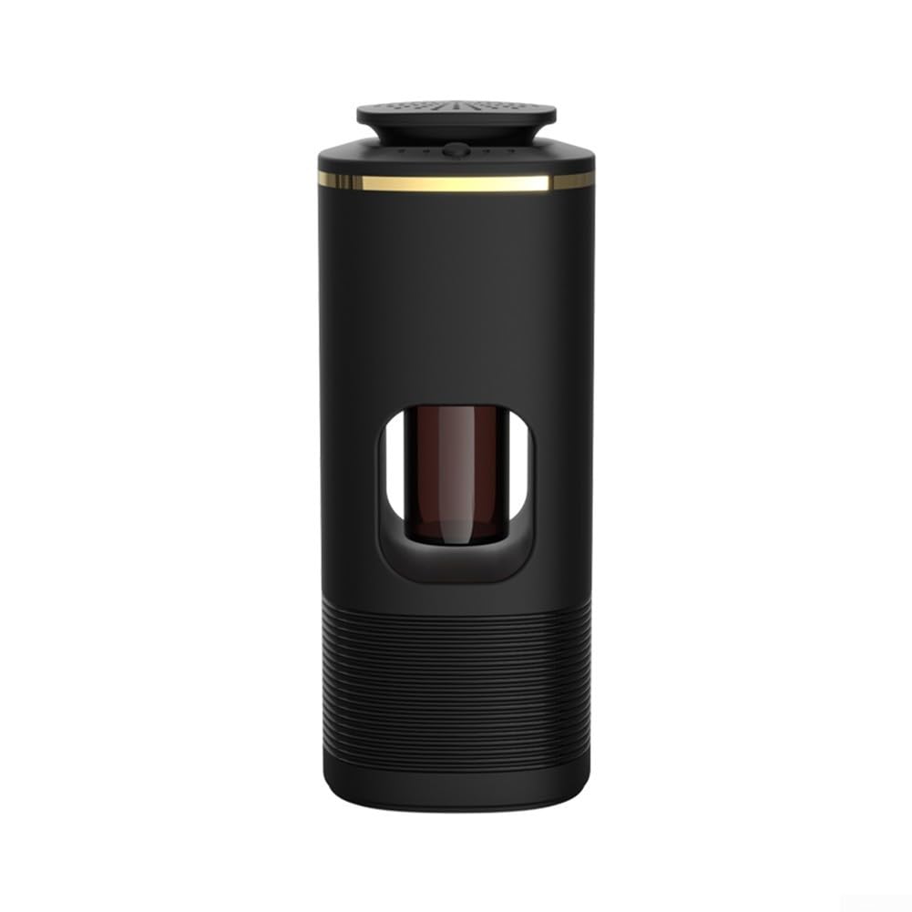 Difusor portátil de aceites esenciales, difusor de fragancia para coche, ambientador, aceites esenciales, purificador de aire USB, para coche, oficina en casa, 20 x 20 x 15 cm (negro)