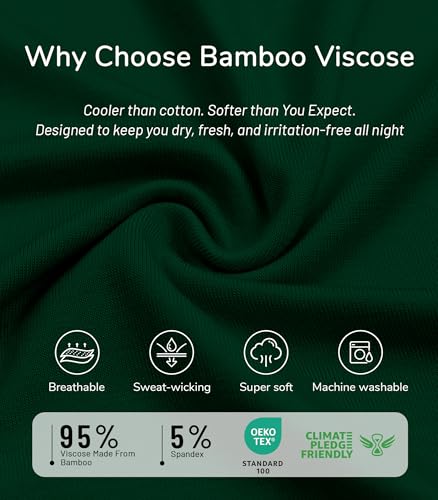 Image of NACHILA Women's Bamboo Viscose Pajama Sets Summer Cooling Short Sleeve Capri Soft Pjs Night Sweats Moisture Wicking Sleepwear