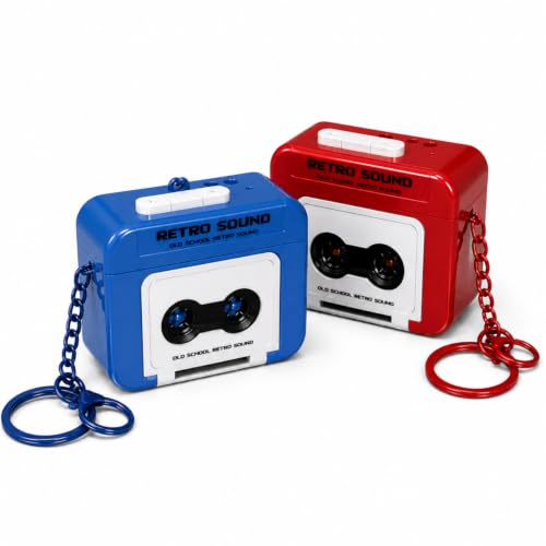 Image of Toy Imagine Retro Cassette Tape Keychain, Pack of 2