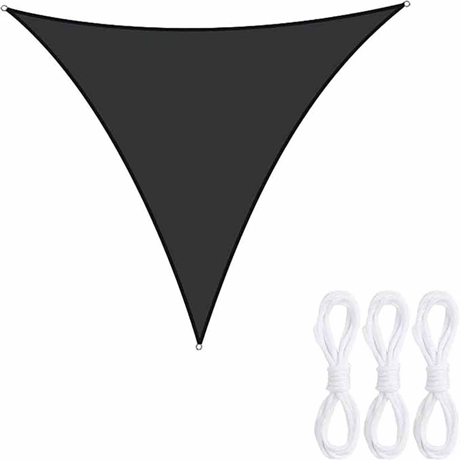 Ffsaacol Triangle Sun Shade Sail Canopy Outdoor Patio, Waterproof Shade Sails Patio, Sunshade Canopy, for Party, Garden, Backyard, Playground Outdoor Facility A, 10x10x10ft/3x3x3