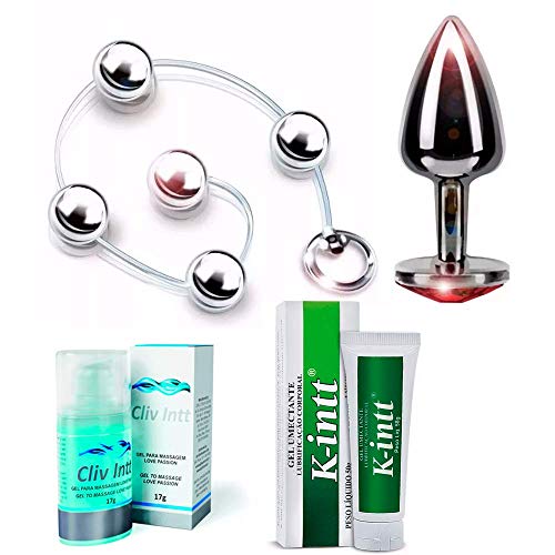 plug anal Bolinhas Tailandesas Pompoarismo Plug Anal Aço Inox Metal