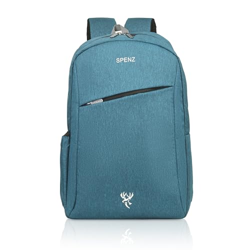 Image of SPENZ BAGS Laptop Backpack -Breathable Shoulder Straps, Mesh Side Pocket, Waterproof, Front Zipped Pocket, Padded Laptop Compartment, Backpacks