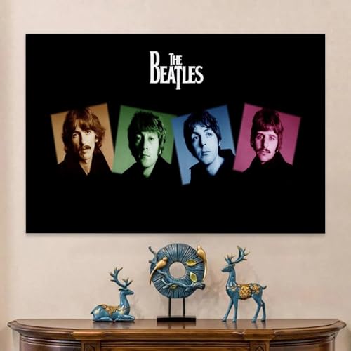 KmoNo Poster décoratif sur toile du groupe des Beatles – Impression d’art moderne pour chambre à coucher – 60 x 90 cm - Les Beatles, Paul McCartney, John Lennon, RIngo Starr, George Harrison KmoNo Poster décoratif sur toile du groupe des Beatles - Impression d'art moderne pour chambre à coucher - 60 x 90 cm – Image 7