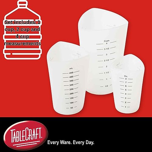 Set de 3 vasos medidores flexibles de silicona miniatura 2