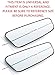 True Line Automotive 2 Pack Blind Spot Car Mirror - Rectangular Car Blind Spot Mirror with Adjustable 360° View - Car Mirror Blindspot Mirror, Universal Fit, Wide Angle, Blindspot Mirror for Car