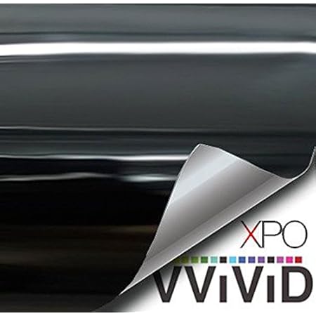 VViViD Gloss Black Vinyl Wrap Adhesive Film Air Release Decal Sheet (1.5ft x 5ft)