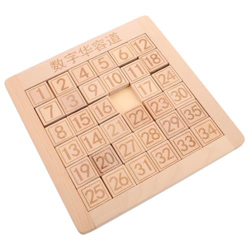 Puzzle coulissant numérique en bois Montessori pour l'éveil des enfants