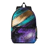 Zelinge Business-Laptop-Rucksack, Computertasche, Wanderrucksäcke, Gold, Blaugrün, Galaxieblau, One Size, Reiserucksäcke