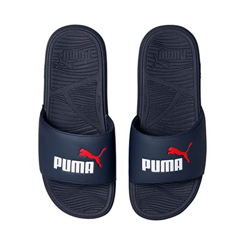 Puma Unisex Adults Cool Cat 2.0 Slide Sandals, Parisian Night-Puma White-Puma Red, 6 UK, Parisian Night Puma White Puma Red - Image 4