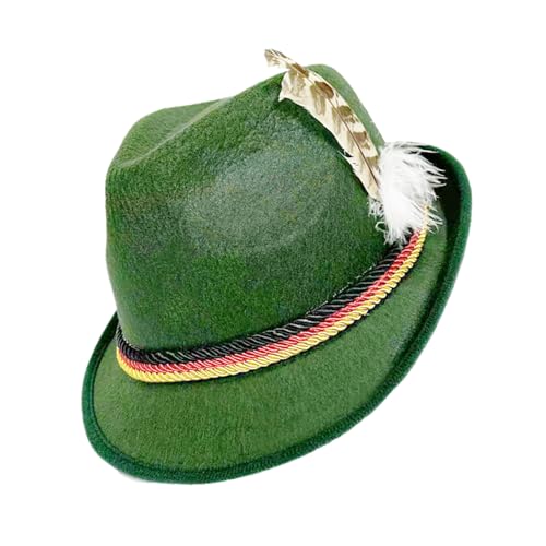 Aumenta lo spirito delle vacanze: il cappello Oktoberfest mette in mostra elementi di design di ispirazione alpina e bavarese, portando una vivace atmosfera di festival della birra al jazz o alle feste a tema