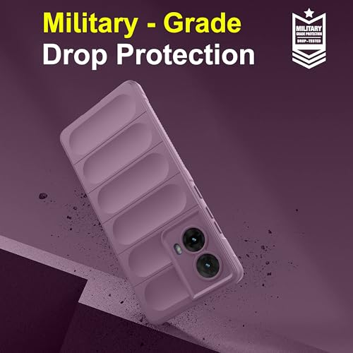 Image of amazon basics Back Case Cover for Motorola Moto G85 5G | Compatible for Motorola Moto G85 5G Back Case Cover | Liquid Silicon Magic with Camera Protection | Lavender